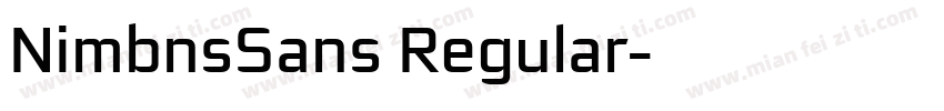 NimbnsSans Regular字体转换